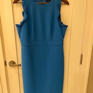 Ann Taylor sky blue sheath dress size 10p